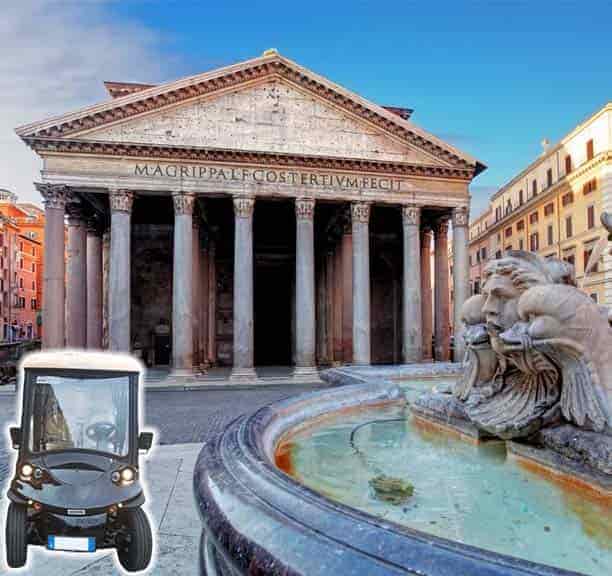 Pantheon Tour in Golf Cart a Roma